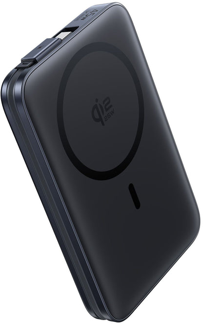 Bežična vanjska baterija Baseus PicoGo AM61, 10000mAh, 45W, PD + FQI, 1 x QI - 2 x USB-C, Crna E0028V00