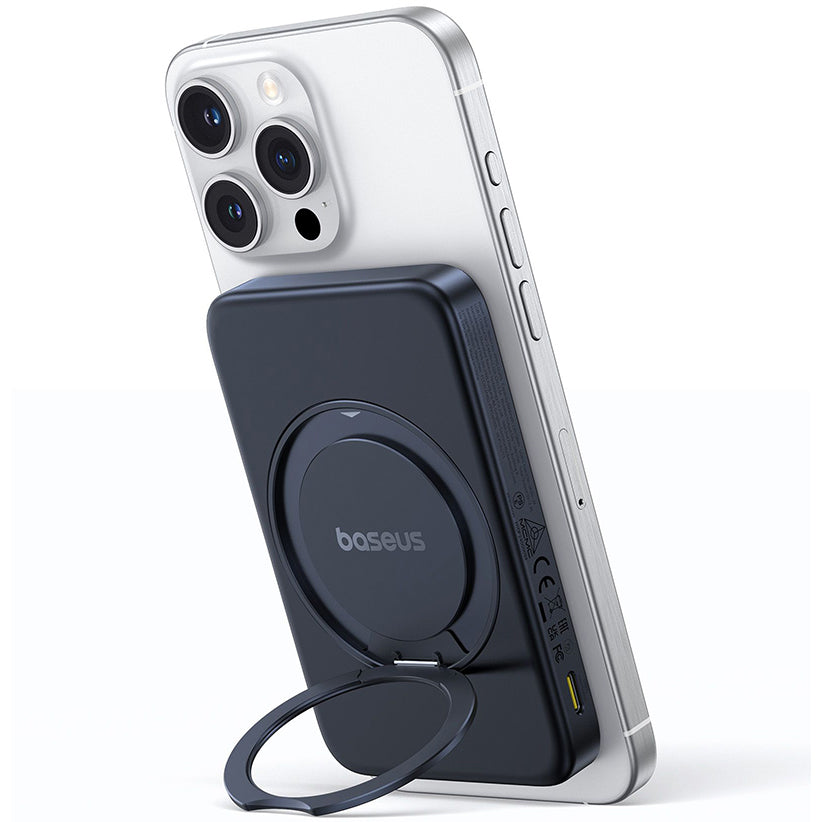 Vanjska bežična baterija Baseus PicoGo, 5000mAh, 20W, PD + FQI, 1 x QI - 1 x USB-C, Crna P10076802123-00