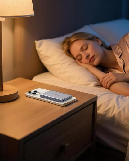 Vanjska bežična baterija Baseus PicoGo AM41, 10000mAh, 27W, PD + FQI, 1 x QI - 1 x USB-C, Siva E0027200