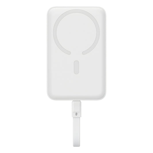 Vanjska baterija bežična Baseus Magnetic Mini, 10000mAh, 30W, PD + FQI, 1 x QI - 2 x USB-C, bijela P1002210B223-00