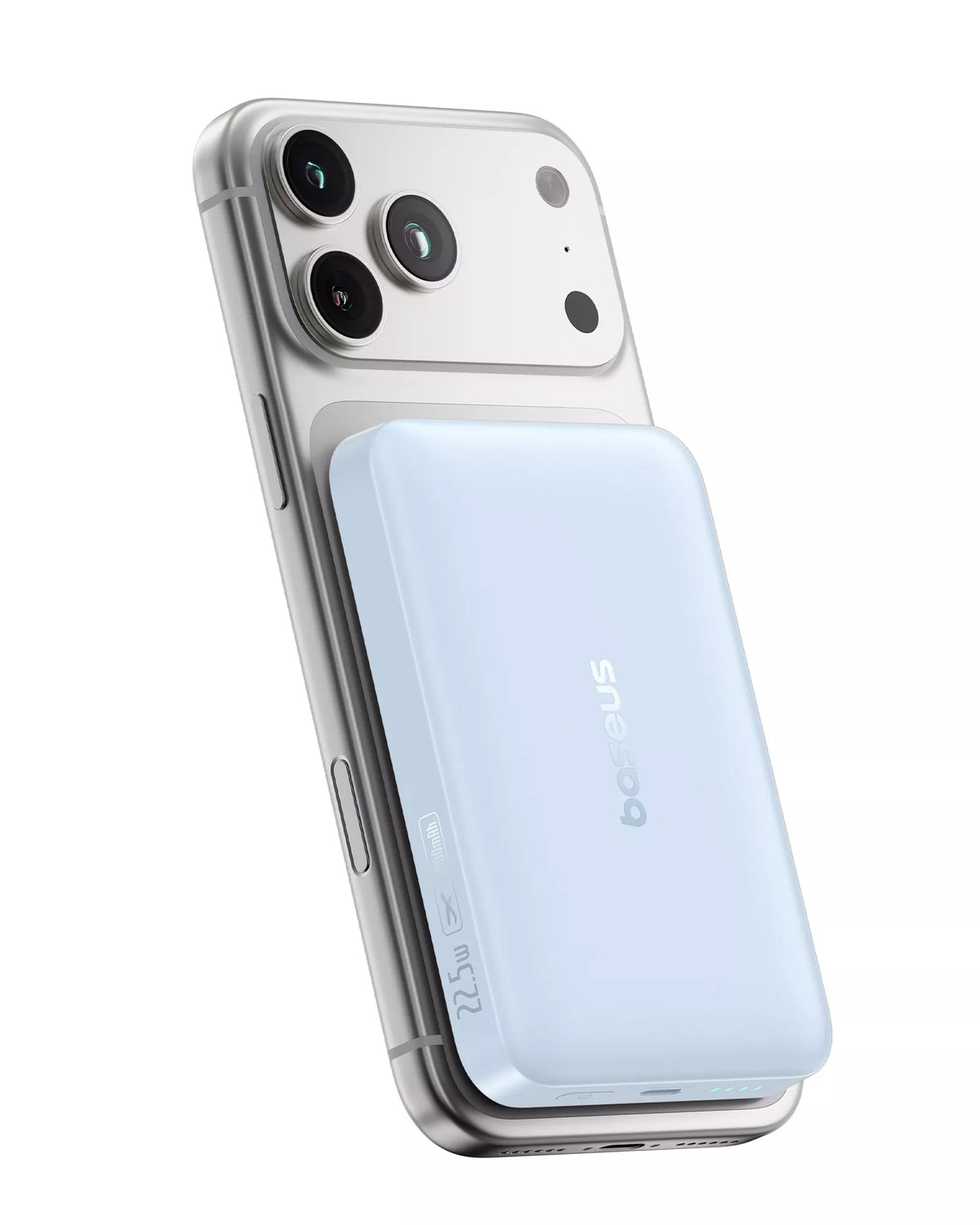 Bežična vanjska baterija Baseus EnerFill FM11 Ultra-Mini, 10000mAh, 22.5W, PD + FQI, 1 x QI - 1 x USB-C, Plava P1008210E313-00