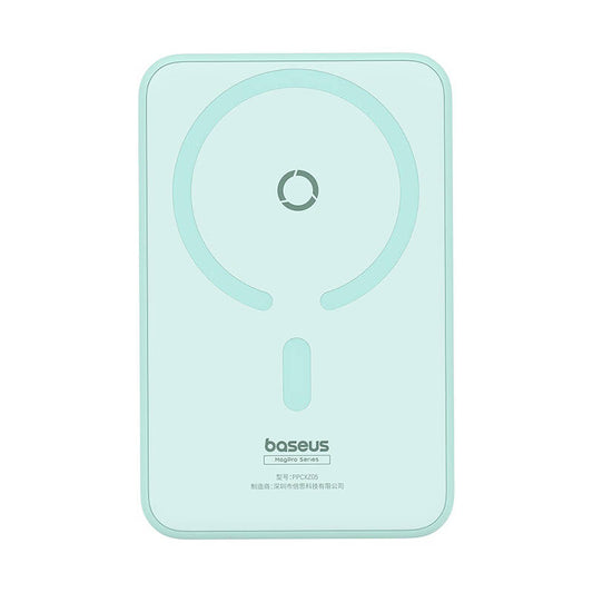 Vanjska bežična baterija Baseus MagPro PPCXZ05, 5000mAh, 20W, PD + FQI, 1 x QI - 1 x USB-C, Zelena P10064101333-00