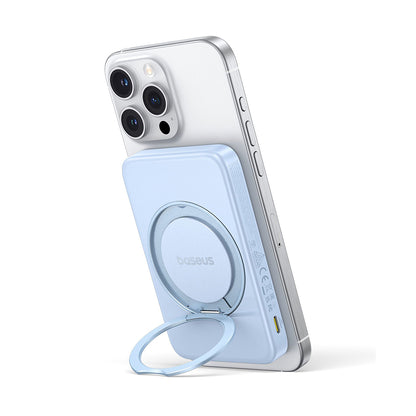 Vanjska bežična baterija Baseus PicoGo, 5000mAh, 20W, PD + FQI, 1 x QI - 1 x USB-C, Plava P10076800313-00