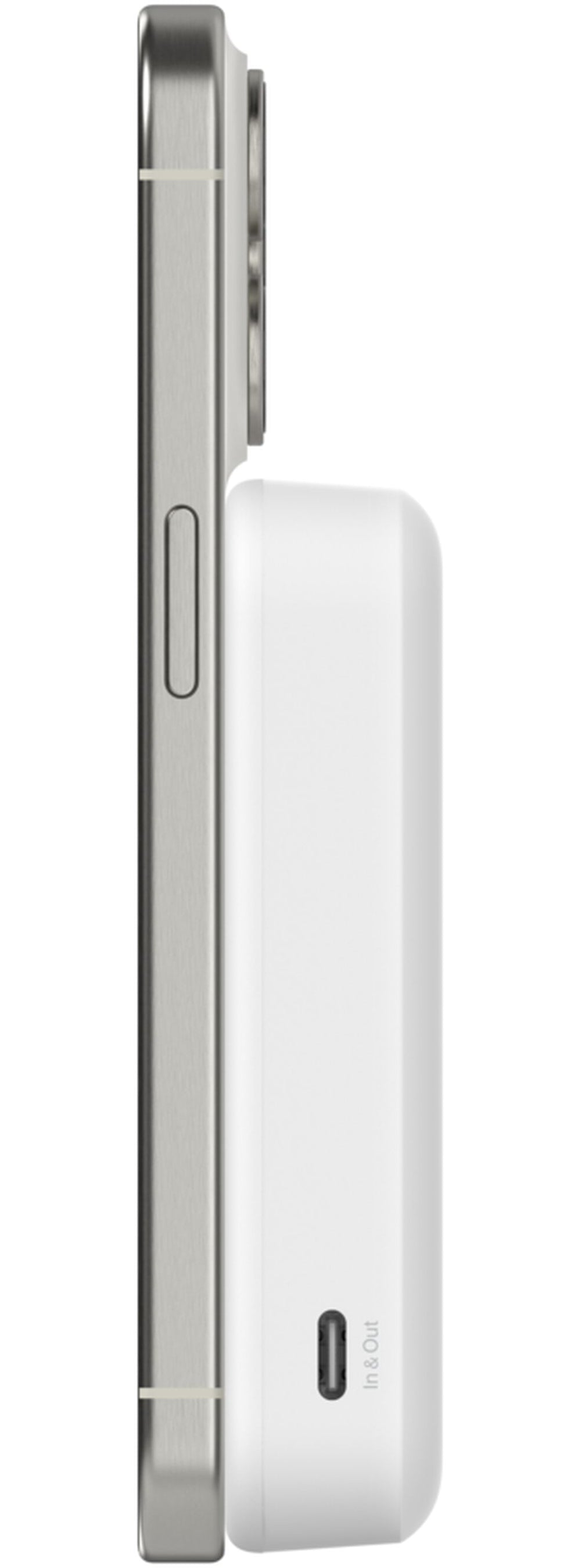 Bežična vanjska baterija Belkin BoostCharge Pro s postoljem, 10000mAh, 15W, FQI, 1 x QI - 1 x USB-C, Bijela BPD008btWH
