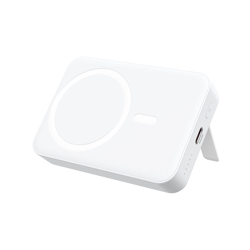 Vanjska baterija Wireless BWOO BO-P59, 10000mAh, 20W, PD + QI, 1 x QI - 1 x USB-C, Bijela