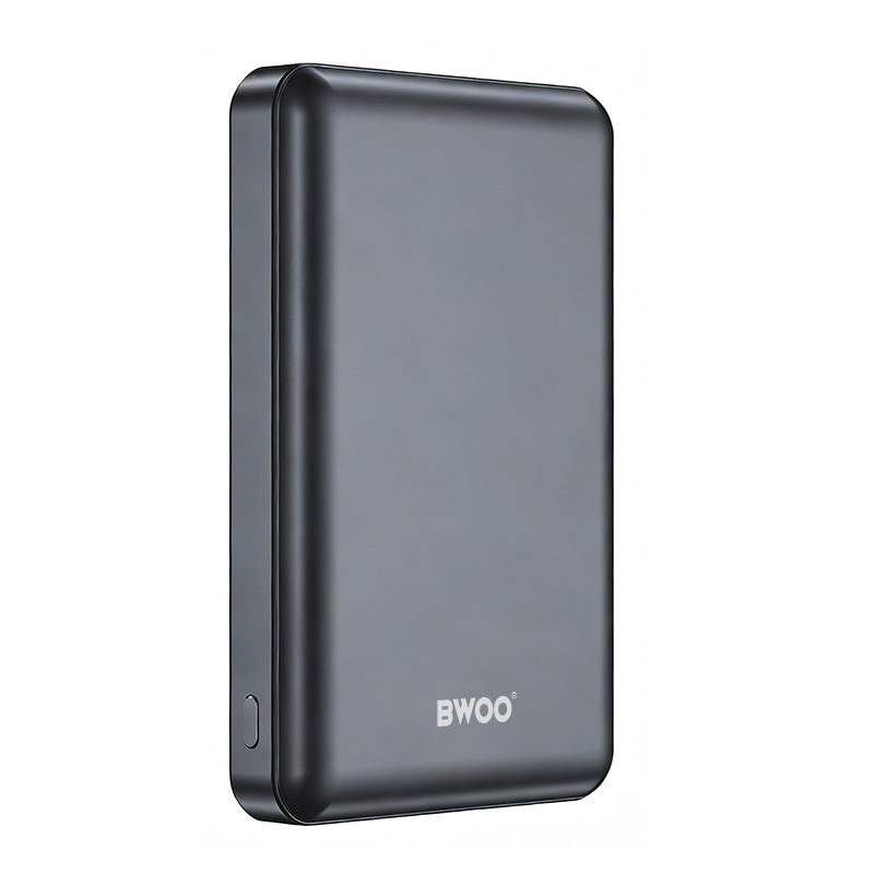 Bežična vanjska baterija BWOO BO-P82, 10000mAh, 22.5W, PD + FQI, 1 x QI - 1 x USB-C, Siva