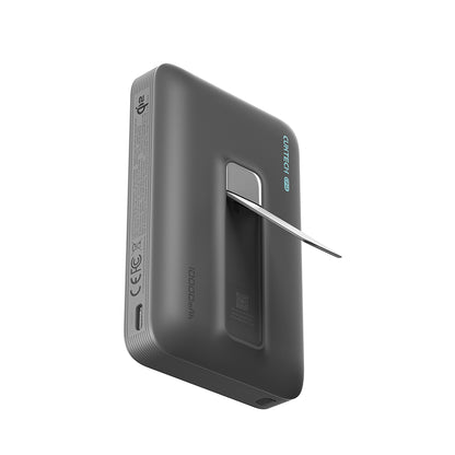 Bežična vanjska baterija Cuktech WPB100, 10000mAh, 30W, PD + FQI, 1 x QI - 1 x USB-C, Siva CUWPB100GLBK