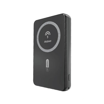 Bežična vanjska baterija Dudao K14S, 5000mAh, 20W, QC + PD + FQI, 1 x QI - 1 x USB-A - 1 x USB-C, Crna