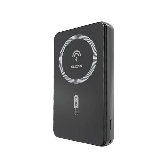 Bežična vanjska baterija Dudao K14S, 5000mAh, 20W, QC + PD + FQI, 1 x QI - 1 x USB-A - 1 x USB-C, Crna