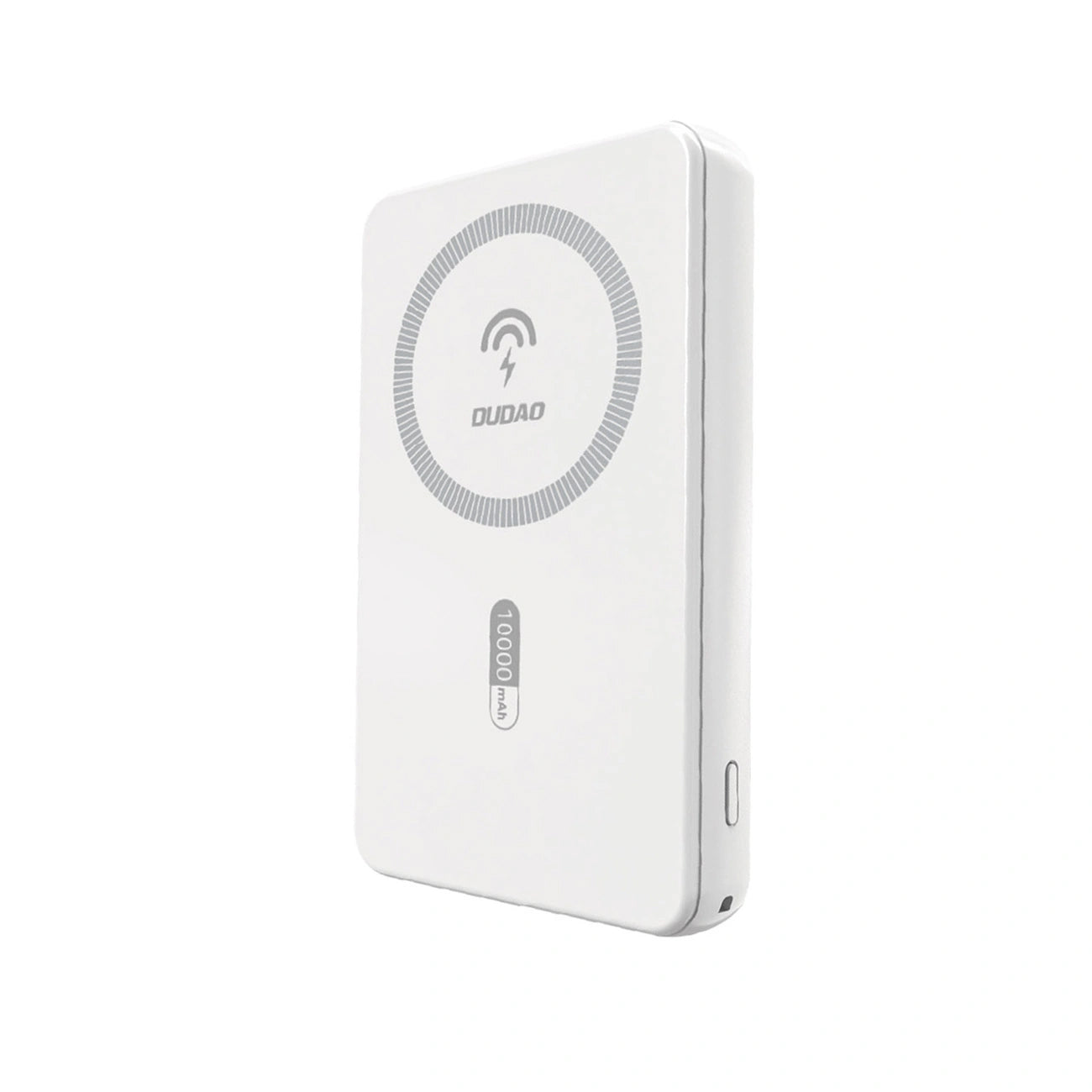 Bežična vanjska baterija Dudao K14S, 5000mAh, 20W, QC + PD + FQI, 1 x QI - 1 x USB-A - 1 x USB-C, Bijela
