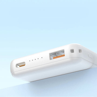Vanjska bežična baterija Dudao K14S+, 10000mAh, 22.5W, QC + PD + FQI, 1 x QI - 1 x USB-A - 1 x USB-C, Bijela