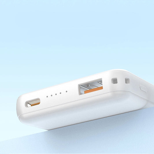 Vanjska bežična baterija Dudao K14S+, 10000mAh, 22.5W, QC + PD + FQI, 1 x QI - 1 x USB-A - 1 x USB-C, Bijela