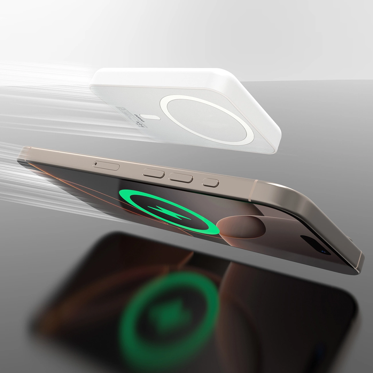 Vanjska baterija Wireless Dudao K26s, 5000mAh, 20W, PD + FQI, 1 x QI - 1 x USB-C, Bijela