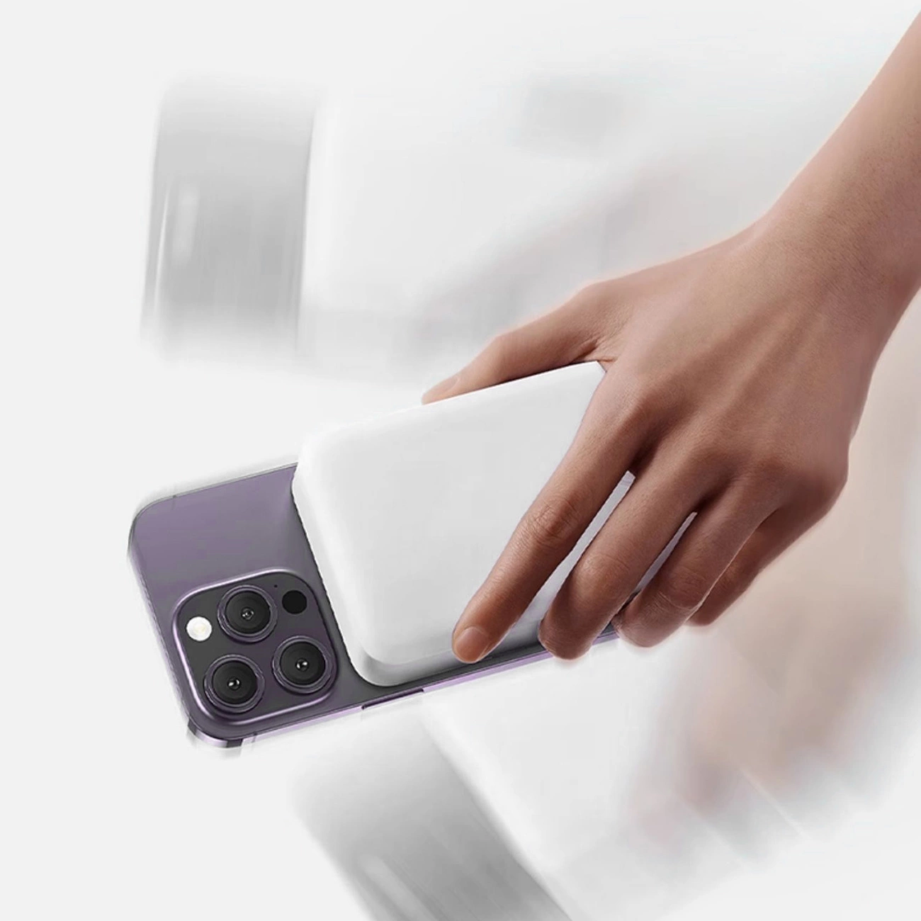 Vanjska baterija Wireless Dudao K26s, 5000mAh, 20W, PD + FQI, 1 x QI - 1 x USB-C, Bijela