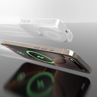 Vanjska baterija Wireless Dudao K29, 10000mAh, 20W, PD + FQI, 1 x Lightning - 1 x QI - 1 x USB-C, Siva