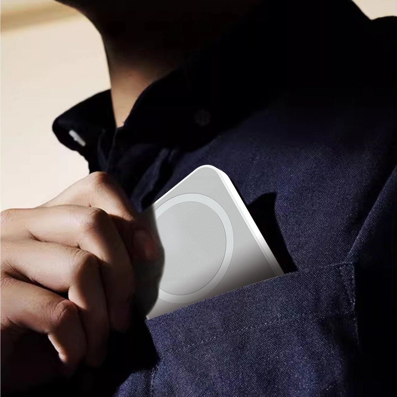 Vanjska baterija Wireless Dudao K26s, 5000mAh, 20W, PD + FQI, 1 x QI - 1 x USB-C, Bijela