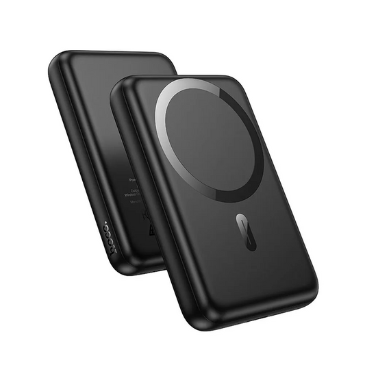 Vanjska bežična baterija HOCO J141, 10000mAh, 20W, PD + FQI, 1 x QI - 1 x USB-C, Crna