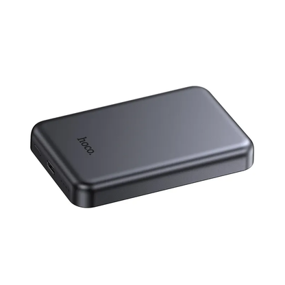 Bežična vanjska baterija HOCO J160, 5000mAh, 10W, 1 x QI - 1 x USB-C, Siva