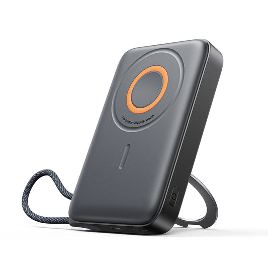 Vanjska bežična baterija Joyroom JR-PBM02, 10000mAh, 22.5W, PD + FQI, 1 x QI - 2 x USB-C, Crna