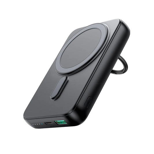 Vanjska baterija Wireless Joyroom JR-W050, 10000mAh, 20W, QC + PD + FQI, 1 x QI - 1 x USB-A - 1 x USB-C, Crna