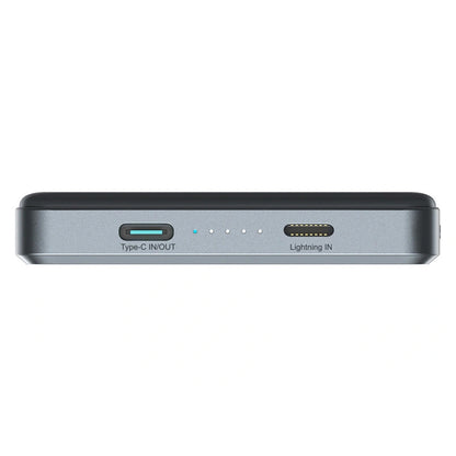 Bežična vanjska baterija Joyroom JR-PBM08 Pro, 10000mAh, 22.5W, PD + FQI, 1 x QI - 2 x USB-C, Siva