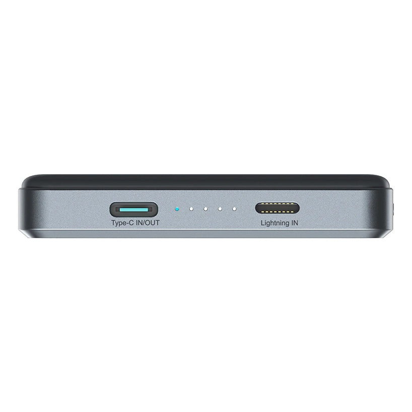 Vanjska baterija Joyroom JR-PBM08 Pro, 10000mAh, 20W, PD + FQI, 1 x QI - 1 x USB-C, Siva
