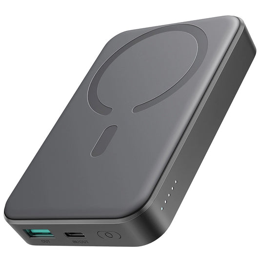 Vanjska bežična baterija Joyroom JR-W020, 10000mAh, 20W, QC + PD + FQI, 1 x QI - 1 x USB-A - 1 x USB-C, Crna