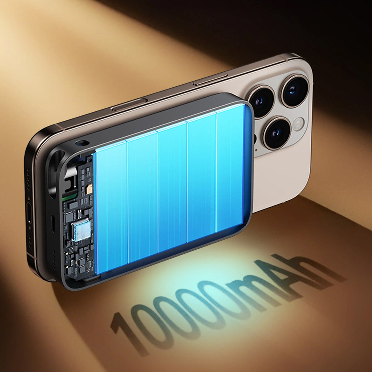 Vanjska bežična baterija Joyroom JR-PBM02, 10000mAh, 22.5W, PD + FQI, 1 x QI - 2 x USB-C, Crna