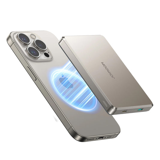 Vanjska baterija Joyroom JR-PBM08 Pro, 10000mAh, 20W, PD + FQI, 1 x QI - 1 x USB-C, Bež