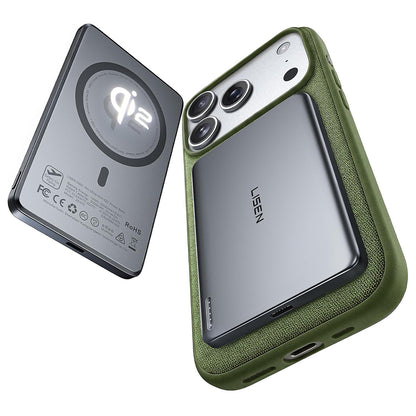 Bežična vanjska baterija Lisen L601 Pro, 5000mAh, 22.5W, PD + FQI, 1 x QI - 1 x USB-C, Siva YL0325090011