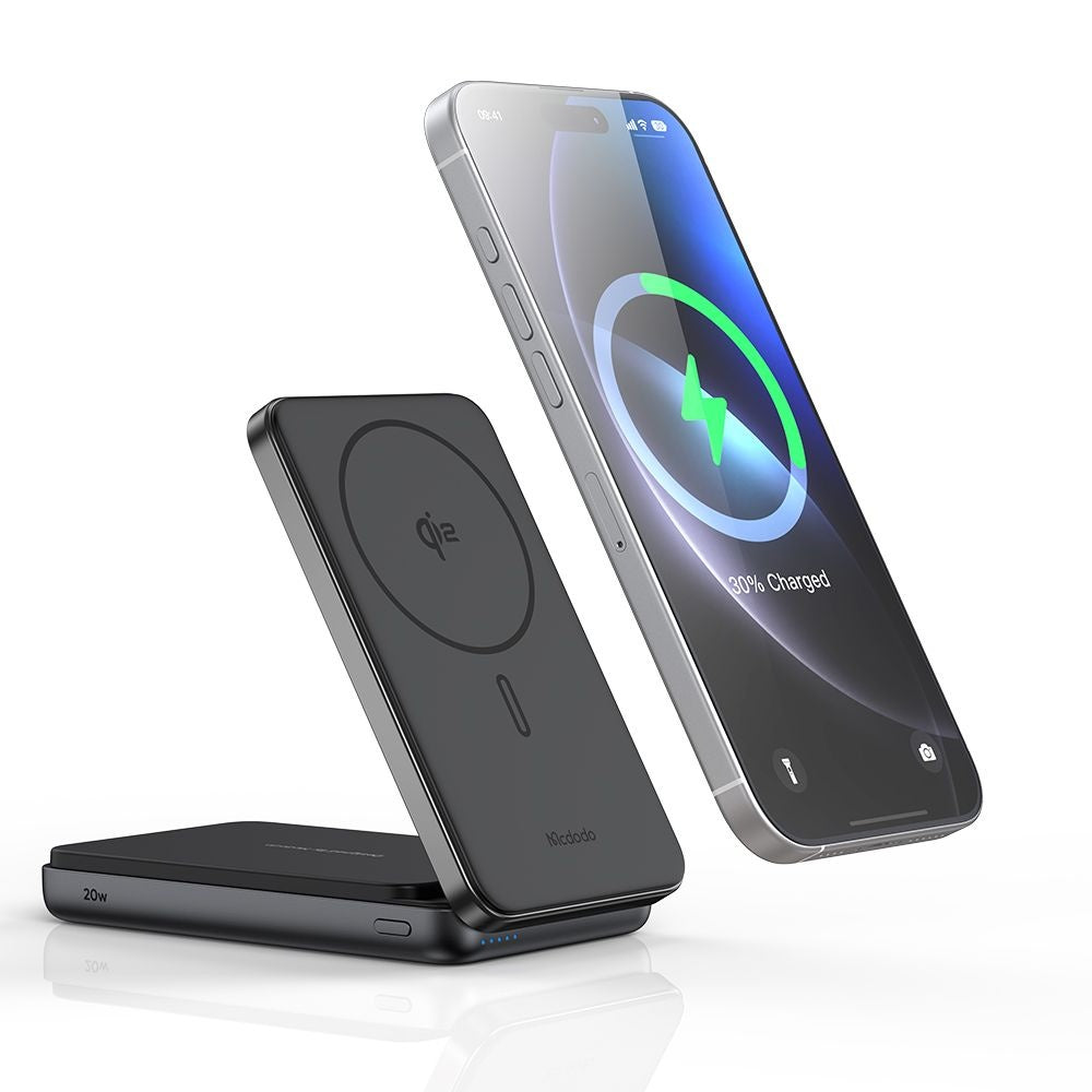 Vanjska bežična baterija McDodo MC-6310 2u1, 10000mAh, 20W, PD + FQI, 1 x USB-C, Crna