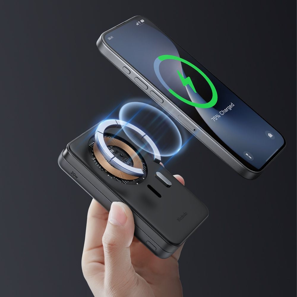 Vanjska bežična baterija McDodo MC-6310 2u1, 10000mAh, 20W, PD + FQI, 1 x USB-C, Crna