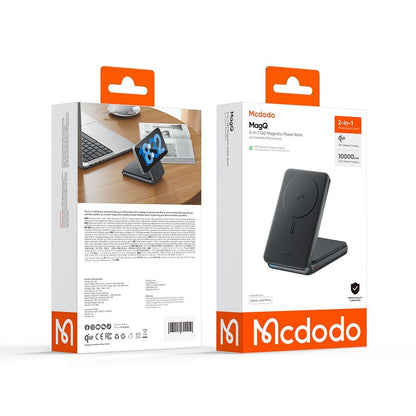 Vanjska bežična baterija McDodo MC-6310 2u1, 10000mAh, 20W, PD + FQI, 1 x USB-C, Crna