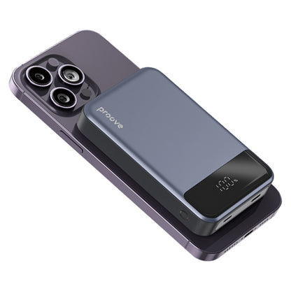 Vanjska baterija Wireless Proove Hoodman, 10000mAh, 20W, PD + FQI, 1 x QI - 1 x USB-C, Siva PBH120010003