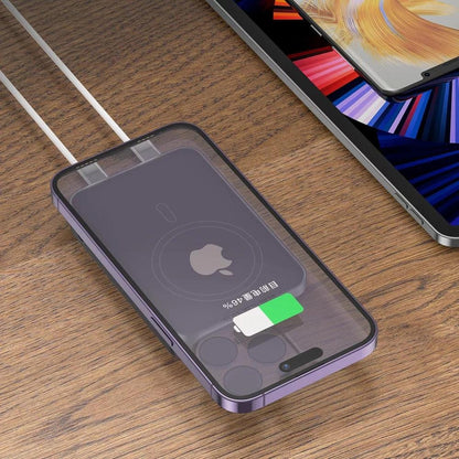 Vanjska baterija Wireless Proove Hoodman, 10000mAh, 20W, PD + FQI, 1 x QI - 1 x USB-C, Siva PBH120010003