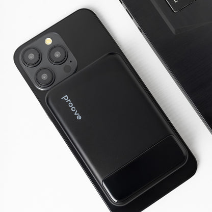 Vanjska baterija Wireless Proove Hoodman, 10000mAh, 20W, PD + FQI, 1 x QI - 1 x USB-C, Crna PBH120010001