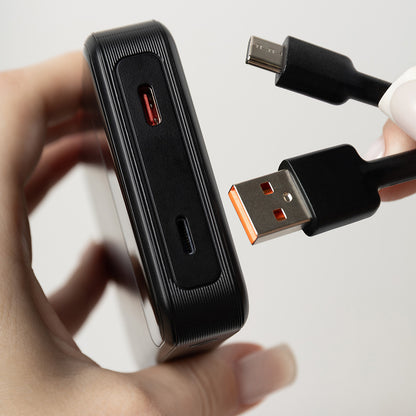 Vanjska baterija Wireless Proove Hoodman, 10000mAh, 20W, PD + FQI, 1 x QI - 1 x USB-C, Crna PBH120010001