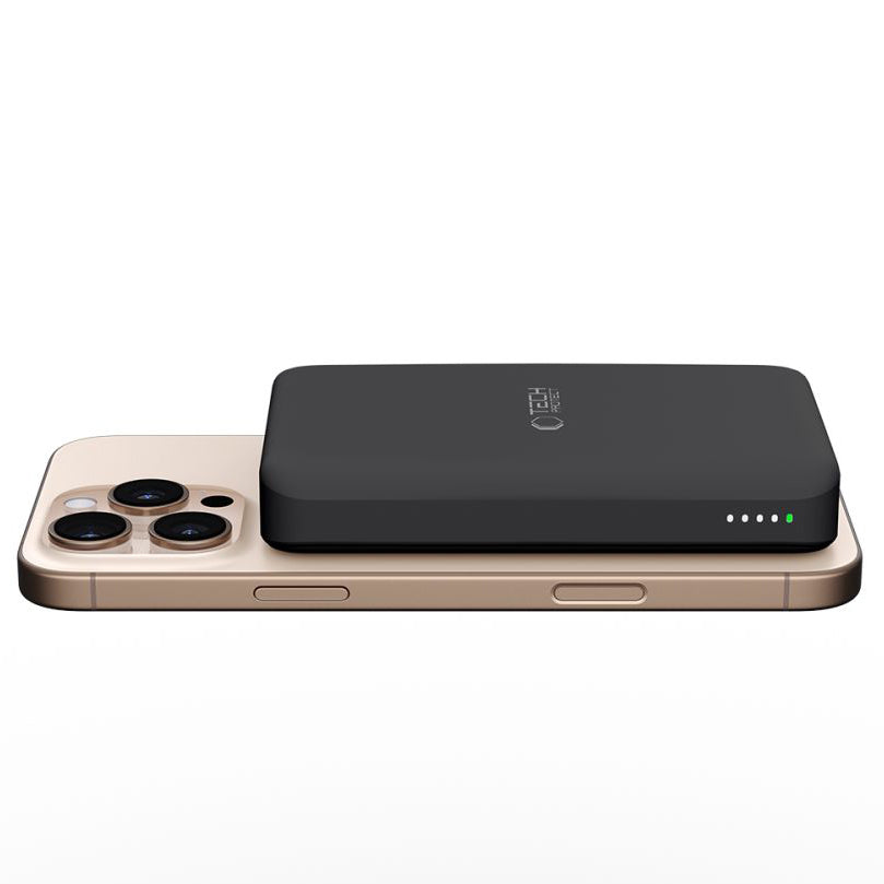 Vanjska baterija Wireless Tech-Protect PB24 LifeMag, 10000mAh, 15W, PD + FQI, 1 x QI - 1 x USB-A - 1 x USB-C, Crna