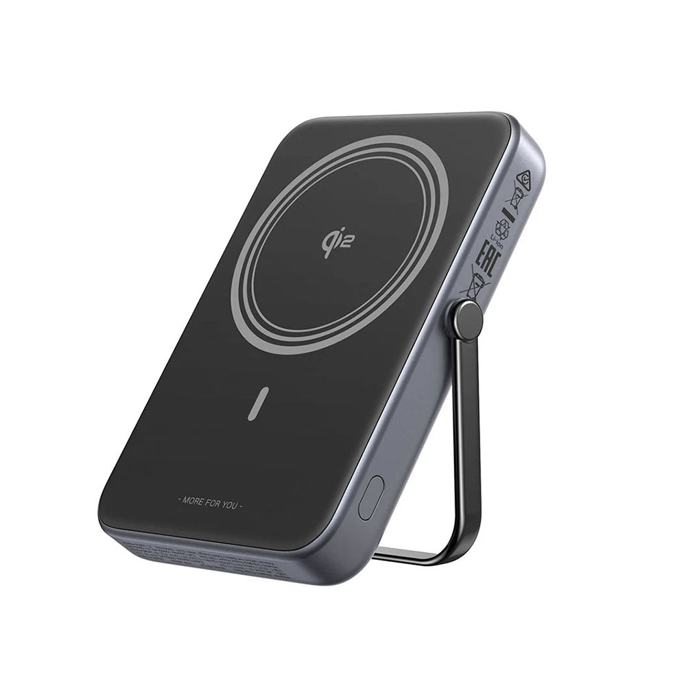 Vanjska bežična baterija UGREEN PB764 Uno, 10000mAh, 20W, PD + FQI, 1 x QI - 1 x USB-C, Siva
