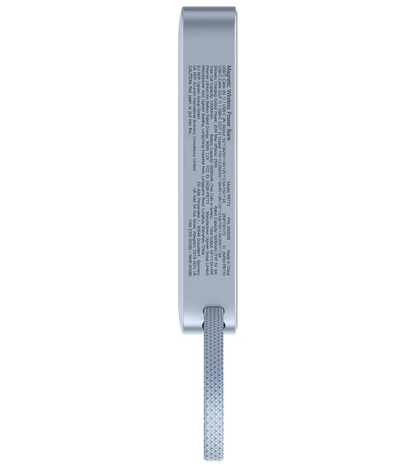 Bežična vanjska baterija UGREEN MagFlow PB773 (65958), 10000mAh, 25W, PD + FQI, 1 x QI - 2 x USB-C, Plava