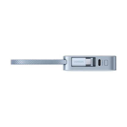 Bežična vanjska baterija UGREEN MagFlow PB773 (65958B), 10000mAh, 25W, PD + FQI, 1 x QI - 2 x USB-C, Plava