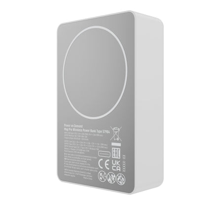 Vanjska bežična baterija Varta Mag Pro, 10000mAh, 20W, 1 x QI - 2 x USB-C, Bijela