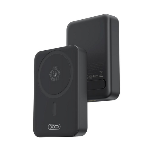 Vanjska bežična baterija XO Design PR231, 10000mAh, 20W, PD + FQI, 1 x QI - 1 x USB-C, Crna, Obnovljena