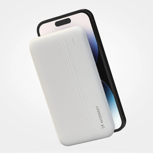 Vanjska baterija WZK WPBWE1, 10000mAh, 10W, 2 x USB-A, Bijela