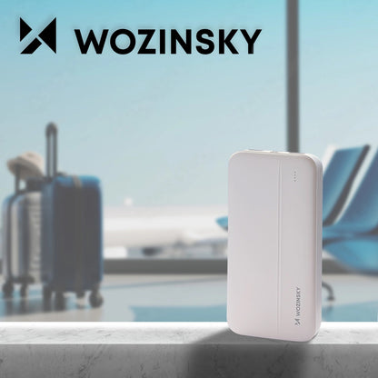 Vanjska baterija WZK WPBWE1, 10000mAh, 10W, 2 x USB-A, Bijela