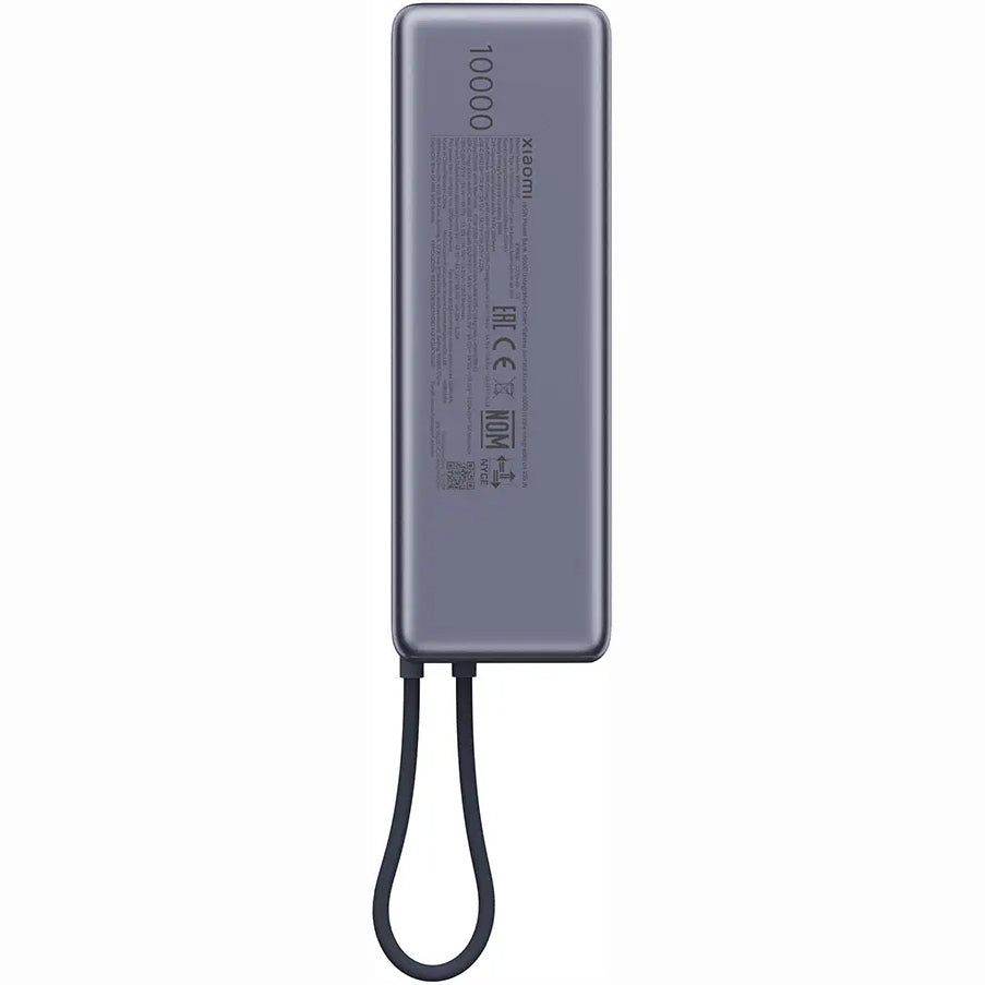 Vanjska baterija Xiaomi, 10000mAh, 165W, PD, 2 x USB-C, Siva PB1165MI