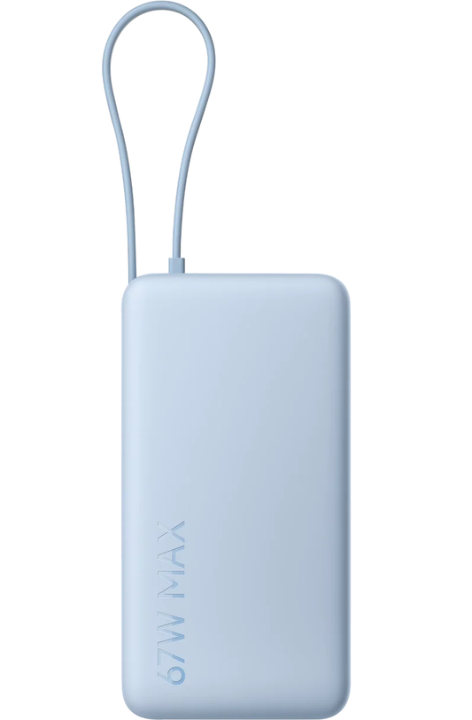Vanjska baterija Xiaomi, 20000mAh, 67W, QC + PD, 1 x USB-A - 2 x USB-C, Plava BHR08O8GL