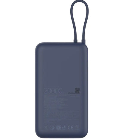 Vanjska baterija Xiaomi, 20000mAh, 33W, QC + PD, 1 x USB-A - 2 x USB-C, Plava BHR8975GL