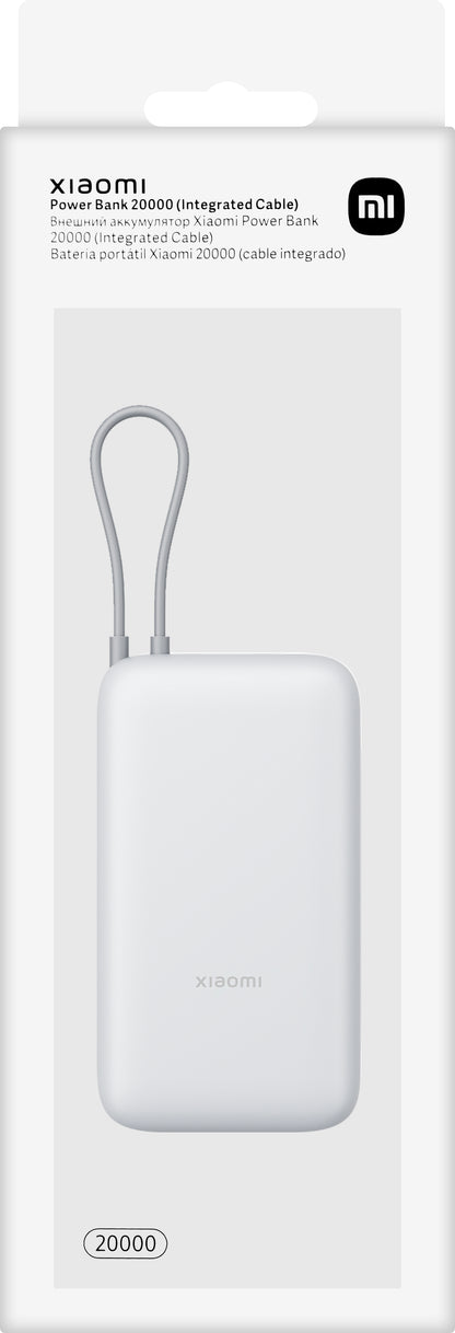 Xiaomi vanjska baterija, 20000mAh, 22.5W, QC + PD, 1 x USB-A - 2 x USB-C, Srebrna BHR9738GL