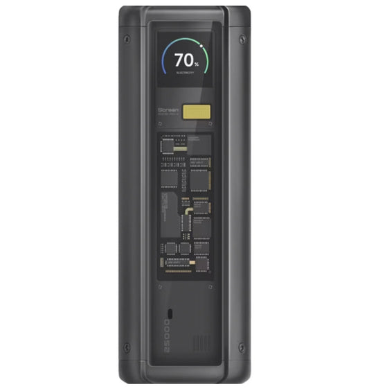 Vanjska baterija Xiaomi HyperCharge, 25000mAh, 212W, QC + PD, 1 x USB-A - 2 x USB-C, Crna BHR9970GL